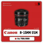لنز کانن EF 8-15mm f/4L Fisheye USM دست دوم
